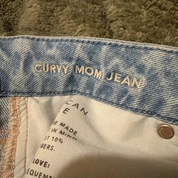 American Eagle Outfitters Light Blue Distressed Straight Leg Jeans - Picture 5 of 5